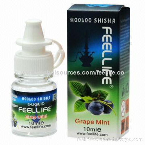 E Shisha Liquid, Grape Mint Flavor, Refills E-cigarette and Hookah